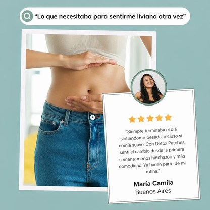 ! DETOX PATCHES - DESINFLAMACIÓN INTESTINAL