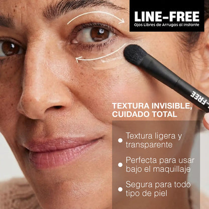 LINE-FREE | TENSOR TEMPORAL + BRUSH | OJOS LIBRES DE ARRUGAS AL INSTANTE